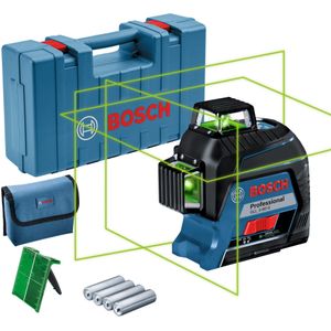 Bosch Professional GLL 3-80 G Kruislijnlaser Groen in Koffer - 0601063Y00