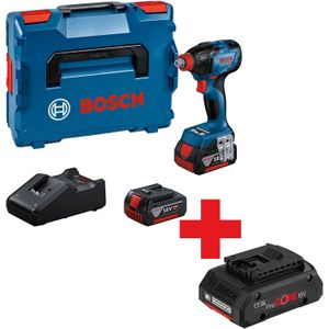 Bosch Professional GDX 18V-210 C Accu Slagschroevendraaier/slagmoeraanzetter 18V 5.0Ah (2x) in L-Boxx - 06019J0202