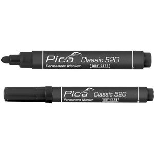 Pica 521/46 Permanent Marker beitel zwart VE=10 - PI52146