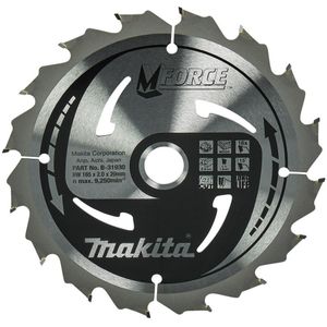 Makita Cirkelzaagblad voor Hout | Mforce | Ø165mm Asgat 20mm 16T - B-31930