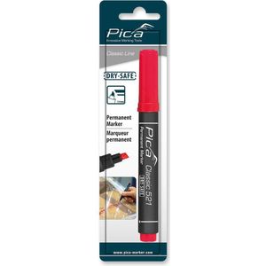 Pica 521/40 Permanent Marker beitel rood blister - PI52140SB