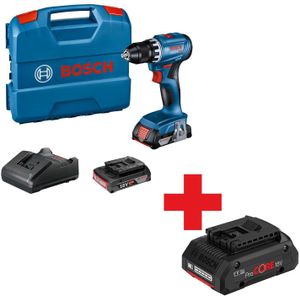 Bosch Professional GSR 18V-45 Accu Schroefboormachine 18V 2.0Ah in L-Case - 06019K3202