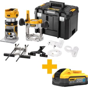 DeWALT DCW604NT Accu Boven- en kantenfrees 18V Basic Body in TSTAK