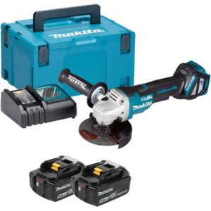 Makita DGA517RTJ Accu Haakse Slijper 125mm 18V 5.0Ah in Mbox