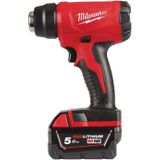 Milwaukee M18 BHG-502C Accu Compacte Heteluchtpistool 18V 5.0Ah Li-Ion M18™ in koffer- 4933459772