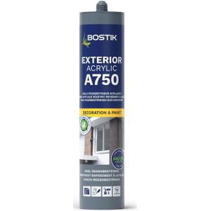 Bostik A750 Acrylkit wit overschilderbaar binnen/buiten 310ml - 30614682