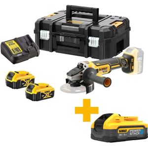 DeWALT DCG405P2 Accu Haakse slijper 125mm 18V 5.0Ah Li-Ion in TSTAK