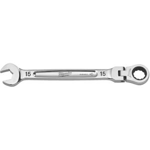 Milwaukee MAX BITE™ Flex Ringsteeksleutel met ratel 15mm - 4932480188