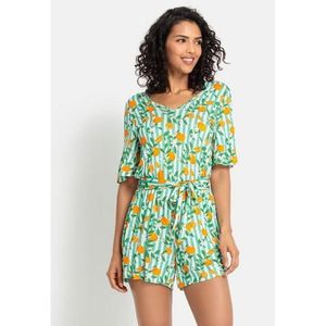 Buffalo Korte jumpsuit met print all-over (Met een bindceintuur)