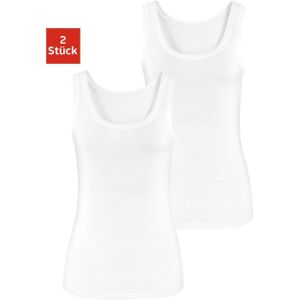 Vivance Tanktop Elastische katoenkwaliteit gemaakt van elastische katoenen stof, strandtop (Set van 2)