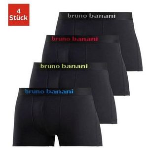 Bruno Banani Boxershort met gekleurd merkopschrift bij de boord (set, 4 stuks)