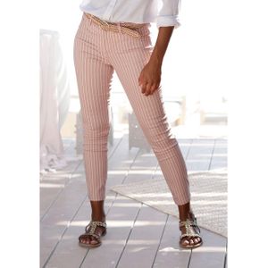 Lascana 7/8-jegging met gestreepte print in slim-fit, superstretch stof