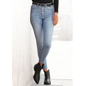 Buffalo High-waist jeans met modieuze knoopsluiting