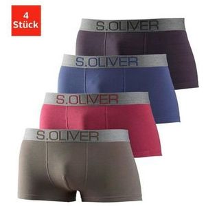 s.Oliver RED LABEL Beachwear Boxershort voor heren (set, 4 stuks)