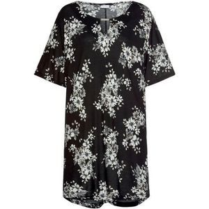 Lascana Lang shirt met subtiele bloemenprint, blousejurk met wijde mouwen