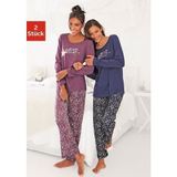 Vivance Dreams Pyjama met sterrenprint (4-delig, Set van 2)