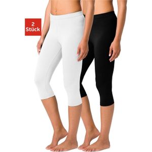 vivance active Caprilegging met rubberen tailleband, loungewear (Set van 2)