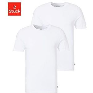 JACK & JONES Ondershirt JACBASIC (set van 2) Wit