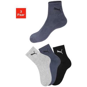 PUMA Sportsokken Short crew met klassieke rib (3 paar)