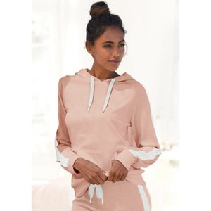 Bench. Loungewear Hoodie met zijstrepen en kangoeroezak, loungepak, hoodie