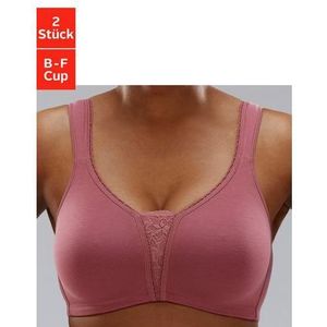 Petite fleur Soft-bh zonder beugels met kanten details (Set van 2)