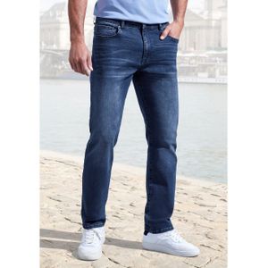 John Devin 5-pocket jeans Straight-fit Jeans in elastische denimkwaliteit