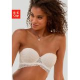 Lascana Push-up-bh met veel draagmogelijkheden en kant in fluwelen look, lingerie