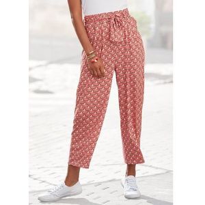 Vivance Culotte met retroprint, lichtgewicht jersey broek (Met een bindceintuur)