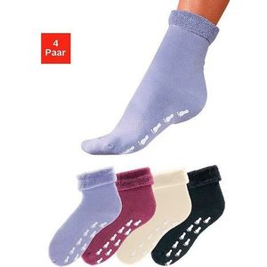 Go in ABS-sokken met antislipzool en frotté (set, 4 paar)