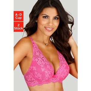 Petite fleur Push-up-bh in high apex-belijning, dessous (Set van 2)