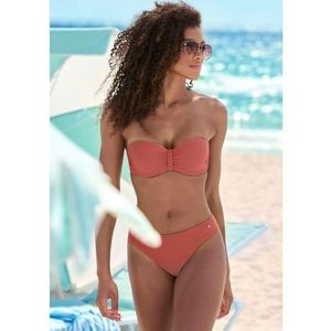 s.Oliver RED LABEL Beachwear Beugelbikini in bandeaumodel Cho Structuurstof