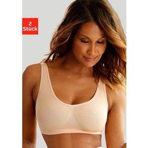 Petite fleur Bralette-bh SEAMLESS zonder beugels gemaakt van zacht Microtouch-materiaal(Set van 2)