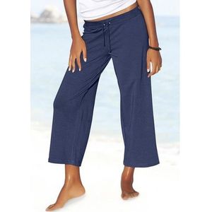 Beachtime 7/8-strandbroek van zachte jersey, wide leg, joggingbroek, loungebroek