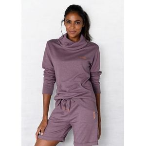 Bench. Loungewear Lang sweatshirt Met een opstaande kraag in layer-look en kängurutas, loungewear, loungeanzug