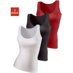 vivance active Hemd van zachte microvezel, tanktop, onderhemd (Set van 3)