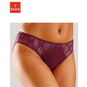 Petite fleur Slip met leuke kanten inzetten (3 stuks)