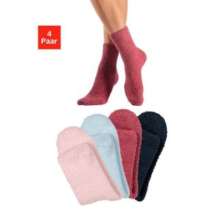 Lascana Wellness-sokken zacht en warm, van pluiskwaliteit (set, 4 paar)