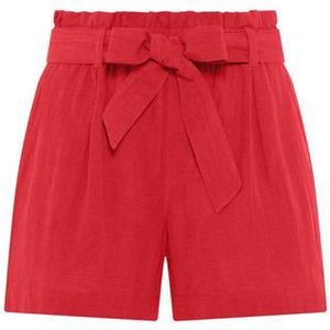 Lascana Short in paperbag-stijl van linnenmix (Met een bindceintuur)