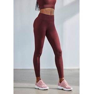 Lascana Naadloze legging - Po Push Up Leggings met ribstructuur en shaping-effect, sportbroek, sportleggings