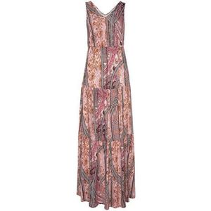 Buffalo Maxi-jurk met modieuze volants en all-over print, zomerjurk, strandjurk