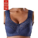Petite fleur Steun-bh zonder beugels, met elegante kant, basic dessous (Set van 2)