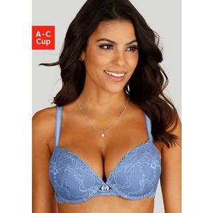 Lascana Push-up-bh van gebloemde kant, dessous