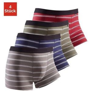 Buffalo Boxershort met zwarte weefband (set, 4 stuks)