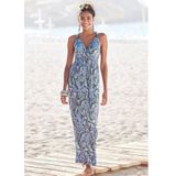Lascana Maxi-jurk met paisley print en verstelbare halslijn, zomerjurk
