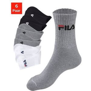 Fila Tennissokken met ingebreid logo (6 paar)