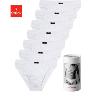 s.Oliver RED LABEL Beachwear Slip Heren onderbroek Weekvoorraad in een blik (blik, 7 stuks, 7 stuks in set)