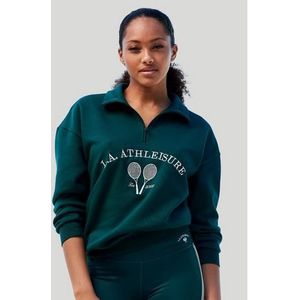 active by Lascana Sweatshirt Tennis met staande kraag en ritssluiting