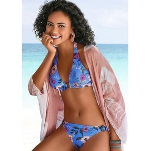 s.Oliver RED LABEL Beachwear Triangel-bikinitop Maya met ring van hoorn-look