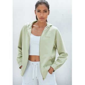 Bench - Loungewear Capuchonsweatvest - Pistache - 95% Katoen