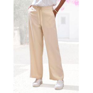 Lascana Pantalon met bindband, palazzobroek van lyocell met zakken